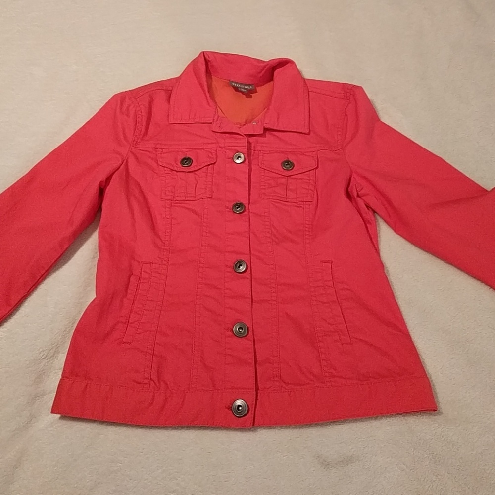 Coral Colored Cotton Jacket